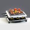 Steba RC3PLUS C Raclette + kőlap és fém grill, króm dizájn