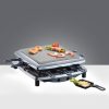 Steba RC3PLUS C Raclette + kőlap és fém grill, króm dizájn